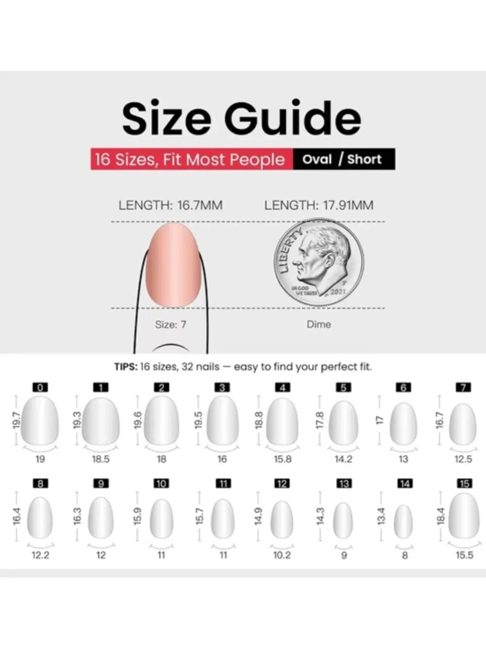 NWT 24pc Rose Pink Press On Nails Oval Short Glossy False Nail Kit
